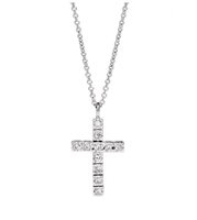Collana Recarlo Face Cube in Oro Diamante 0.06 Ct P39CR882/006-45 - P39CR882/006-45